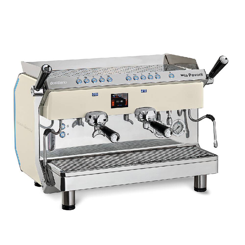 La Pavoni DESIDERIO VOLUMETRICA 2 GRUPPI BIANCA La Pavoni DESIDERIO VOLUMETRICA 2 GRUPPI BIANCA