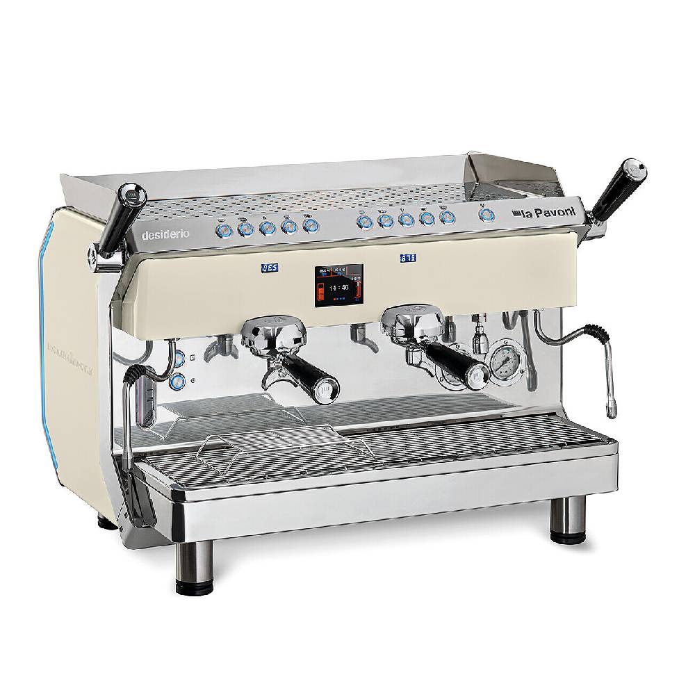 La Pavoni DESIDERIO VOLUMETRICA 2 GRUPPI BIANCA Nuova