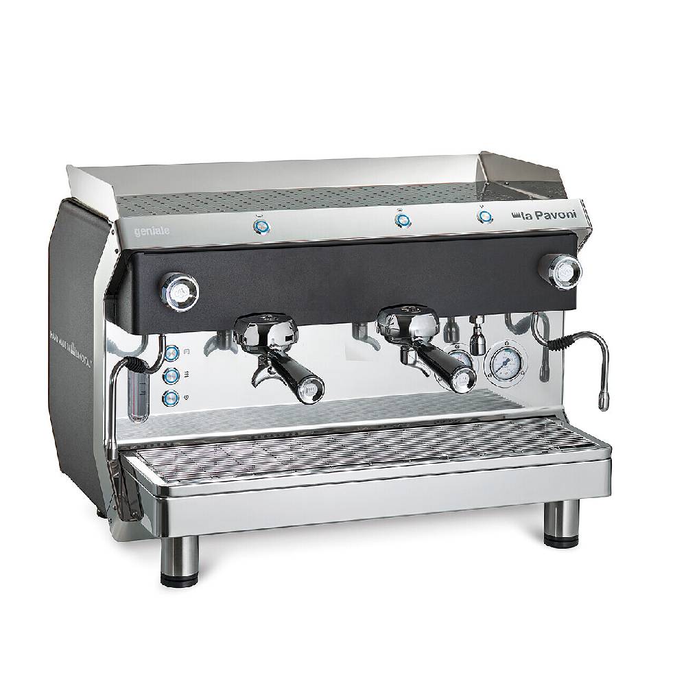 La Pavoni GENIALE SEMIAUTOMATICA 2 GRUPPI NERA Affare Del Giorno