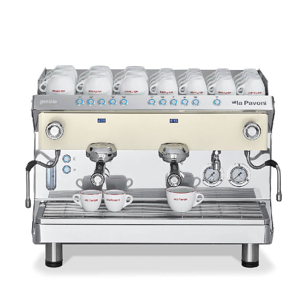 La Pavoni GENIALE VOLUMETRICA 2 GRUPPI BIANCA Sconto