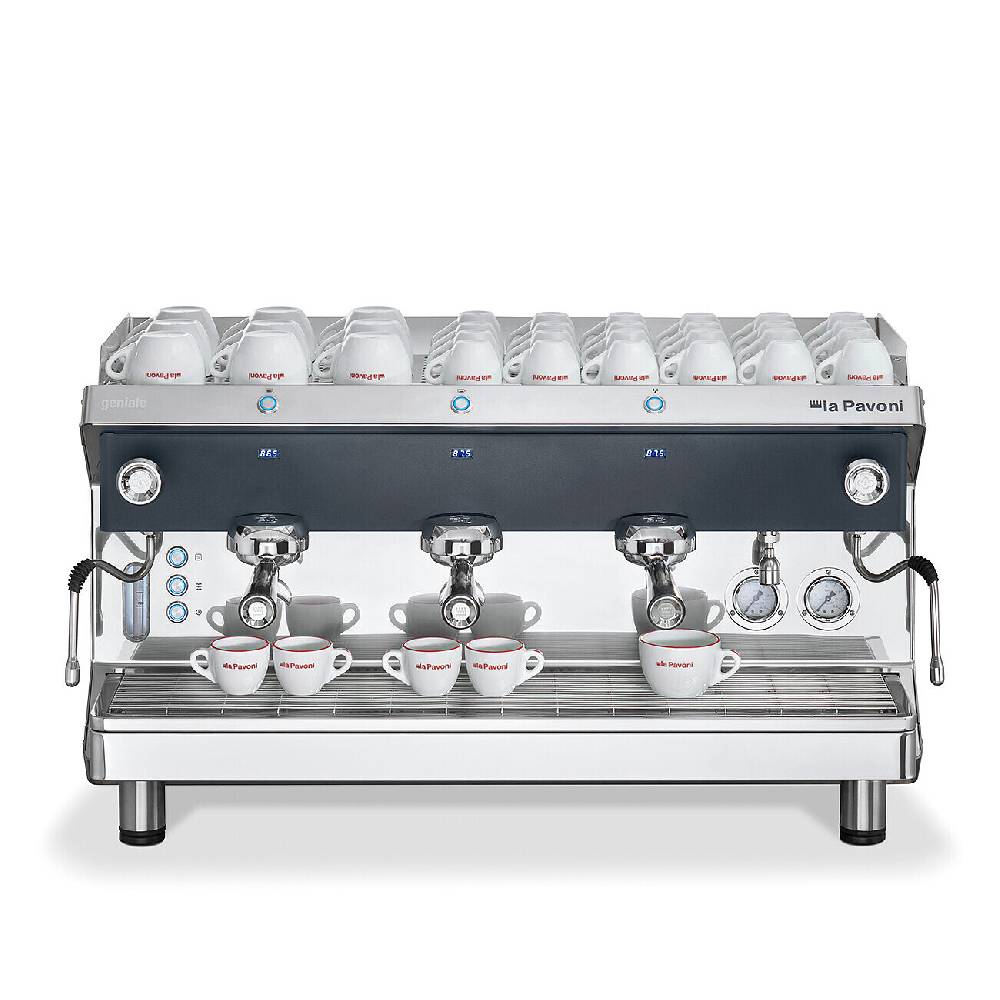 La Pavoni GENIALE SEMIAUTOMATICA 3 GRUPPI NERA Convenienza