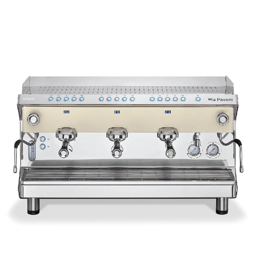 La Pavoni GENIALE VOLUMETRICA 3 GRUPPI BIANCA Novità