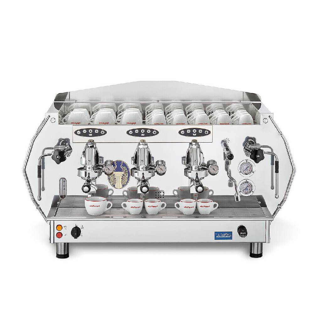 La Pavoni DIAMANTE E61 VOLUMETRICA 3 GRUPPI ORO 2025