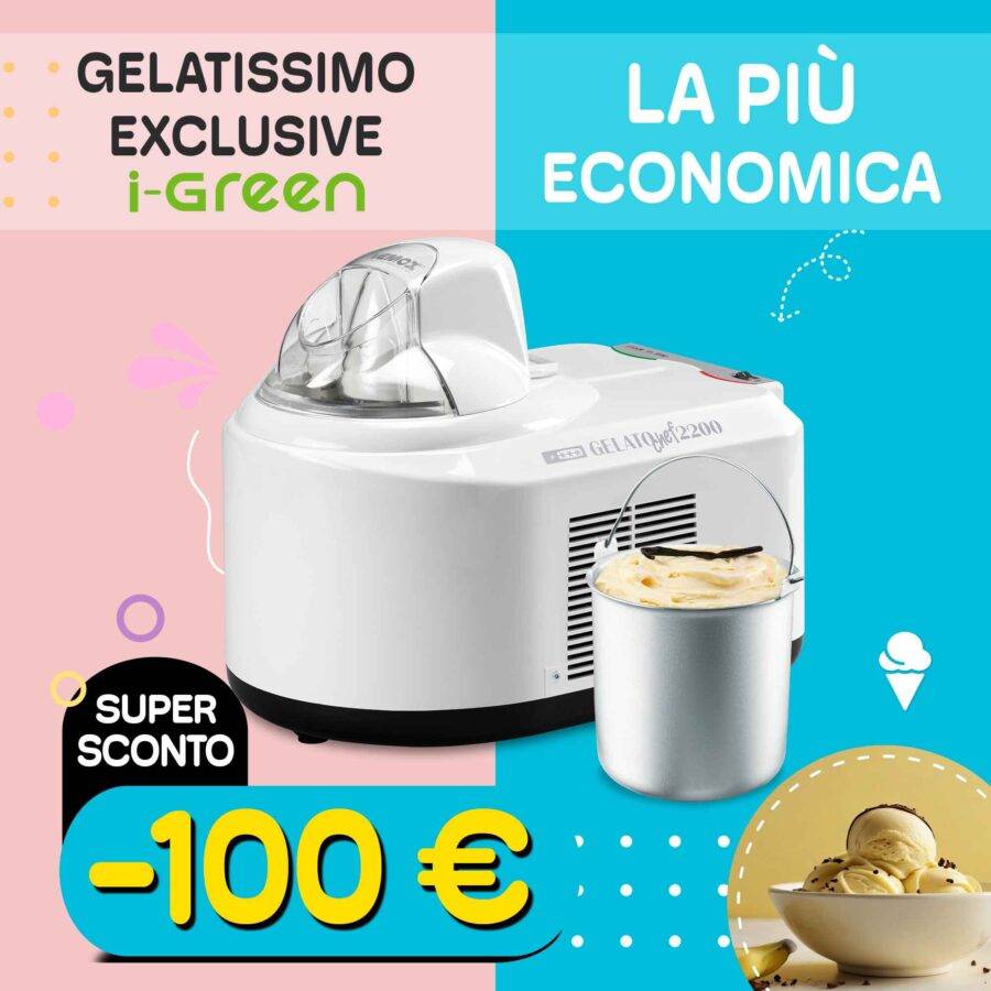 Nemox Gelato Chef 2200 i-Green Qualità Garantita