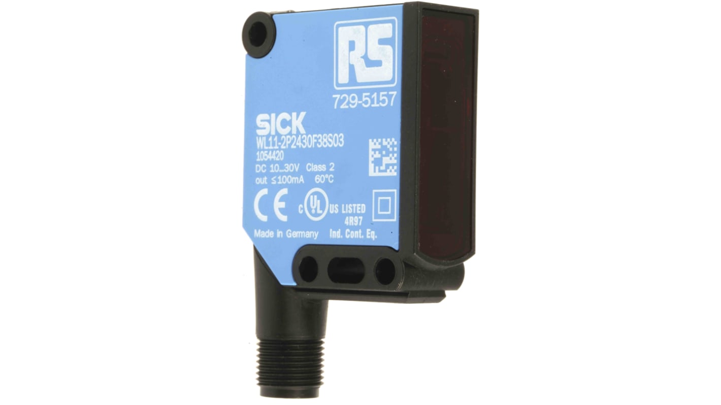Rs-Online Sensore fotoelettrico Rettangolare RS PRO a retroriflessione rilevamento 150 mm → 10 m. uscita PNP