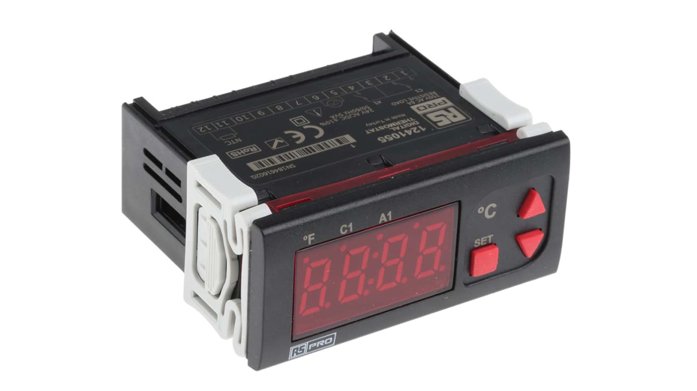 Rs-Online Regolatore di temperatura On/Off RS PRO 24 V ca/cc 77 x 35mm 2 uscite Relè Offerta settimanale