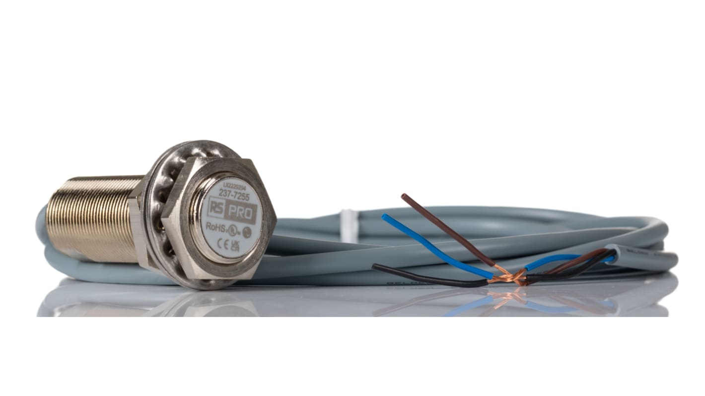 Rs-Online Sensore di prossimità Cilindro filettato RS PRO M18 rilevamento 8 mm 10 → 36 V CC Nuovi prodotti