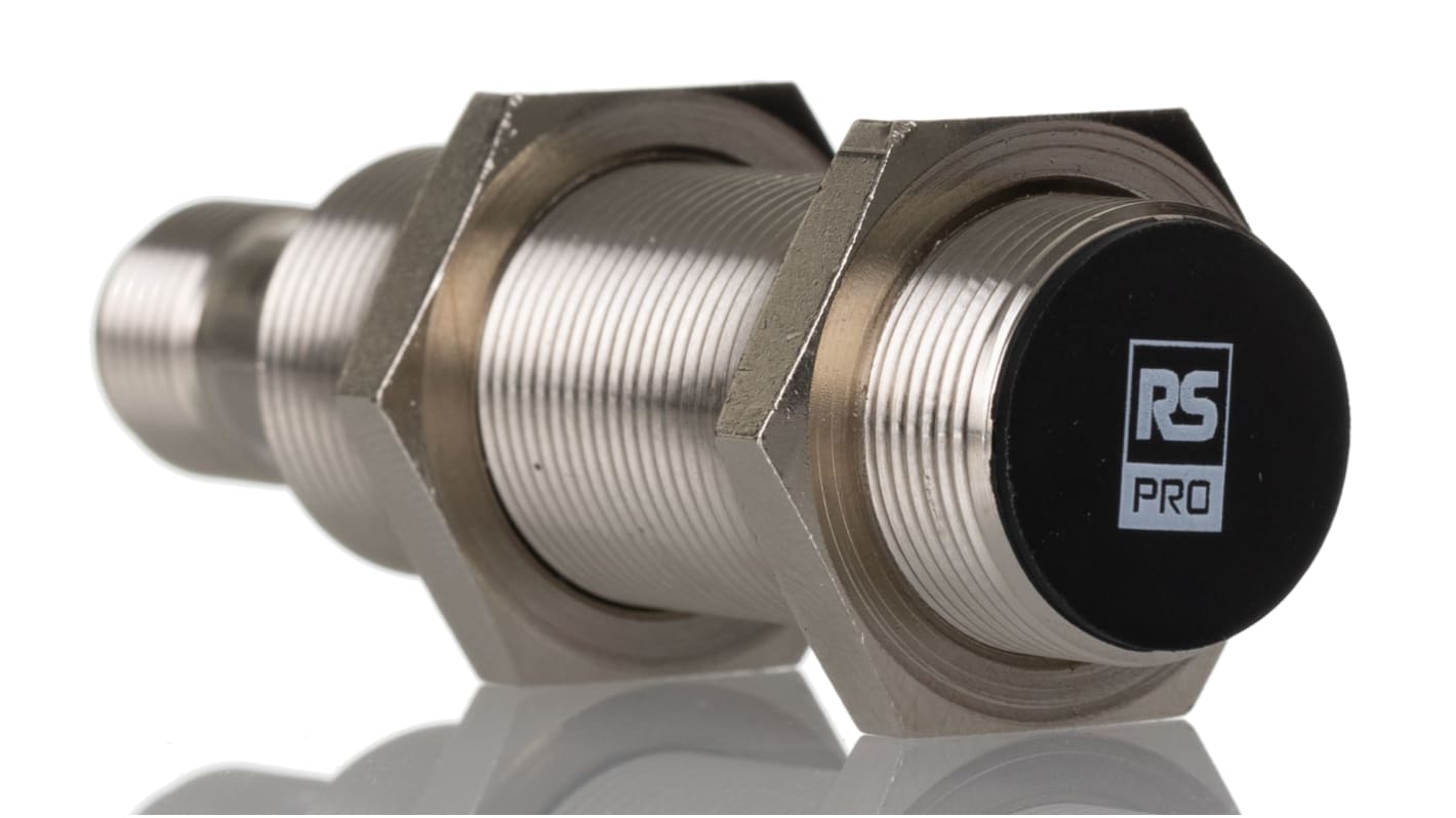 Rs-Online Sensore di prossimità Cilindro filettato RS PRO M18 rilevamento 8 mm 10 → 30 V c.c Offerte speciali