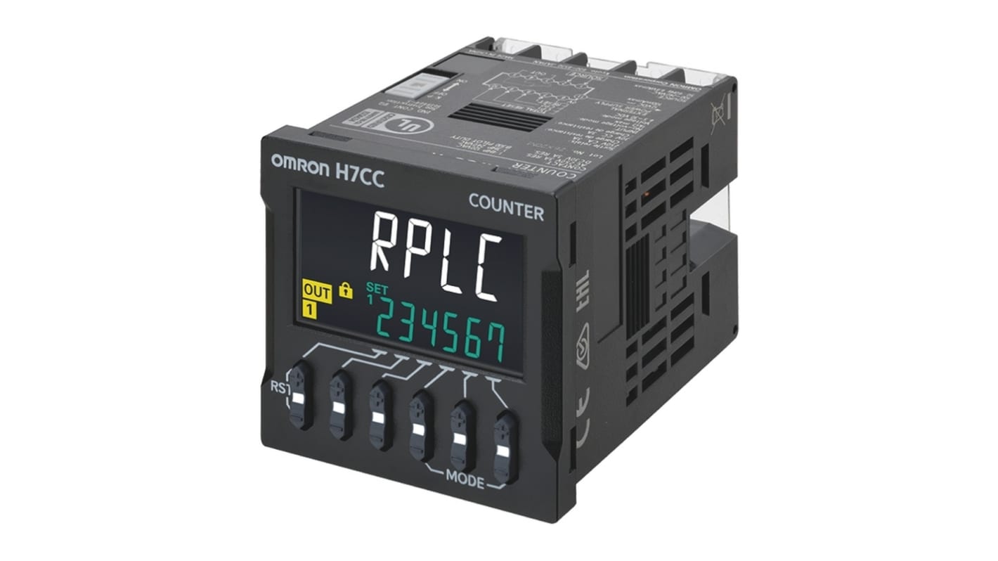 Rs-Online Contatore digitale Omron 50 → 60Hz display LCD 6 cifre 12 → 48 V c.c. 24 V c.a Comprane uno, ottenene uno gratis