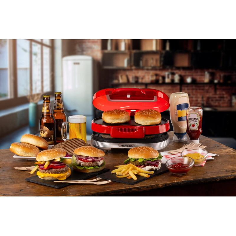 Ariete GRIGLIA ELETTRICA PER HAMBURGER ROSSO Offerte