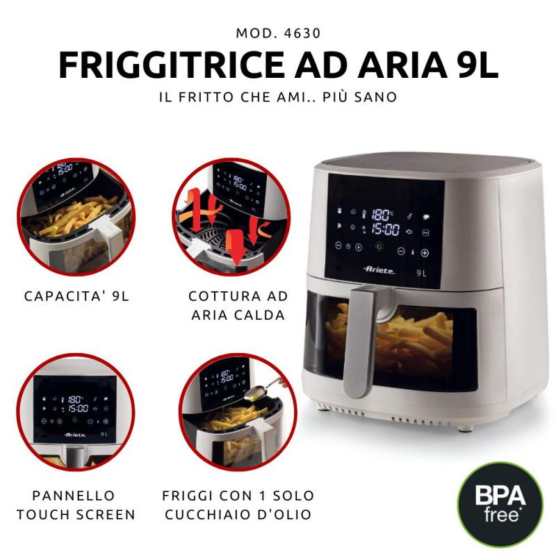 Ariete FRIGGITRICE AD ARIA CON CESTELLO TRASPARENTE Spedizione gratuita