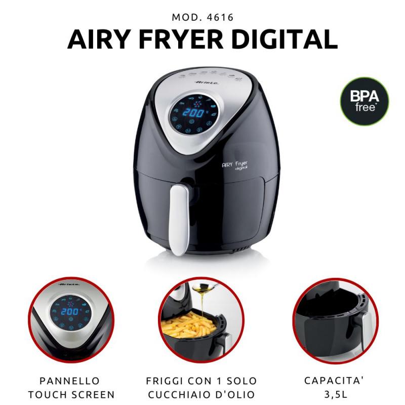 Ariete FRIGGITRICE AD ARIA 3 5 LITRI NERO Spedizione Gratuita