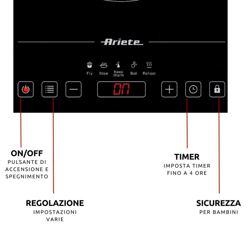 Ariete PIASTRA A INDUZIONE SINGOLA Fino Al -60%