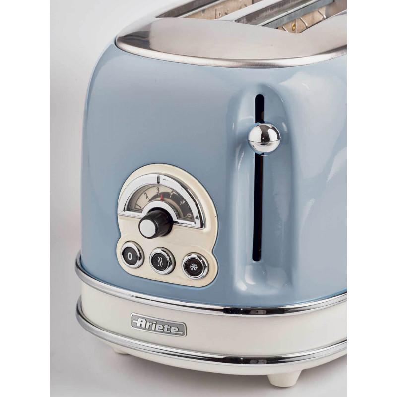 Ariete TOSTAPANE 2 FETTE VINTAGE CELESTE Saldi Di Fabbrica