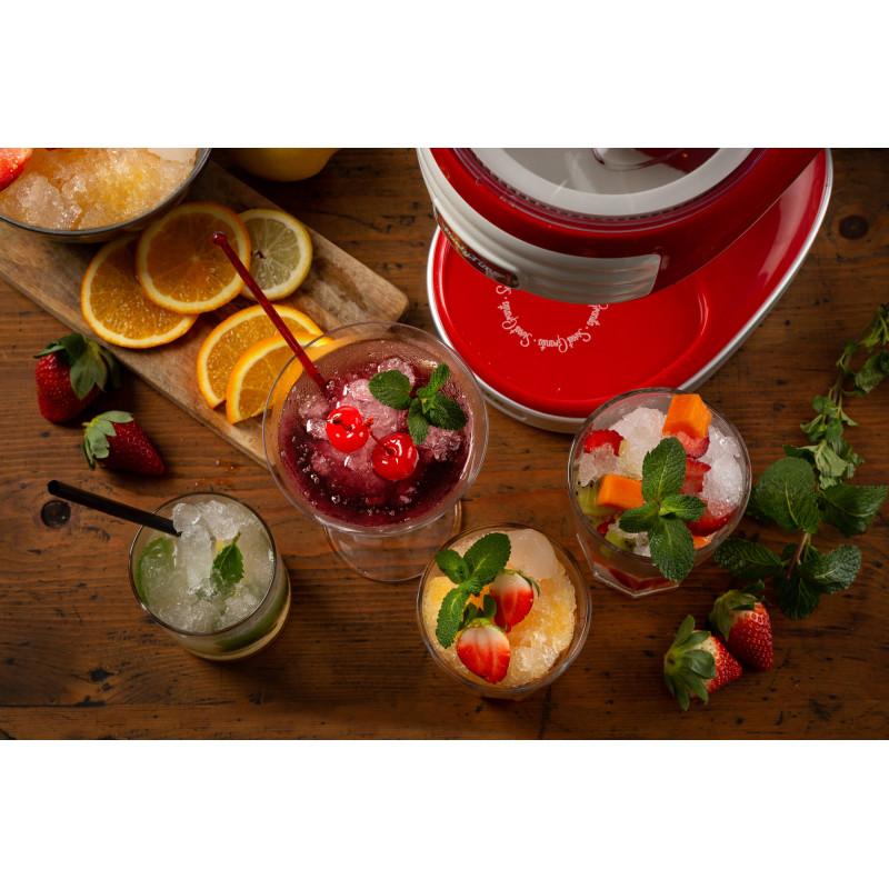 Ariete MACCHINA TRITAGHIACCIO PER GRANITA E COCKTAIL ROSSO Saldi Di Fabbrica