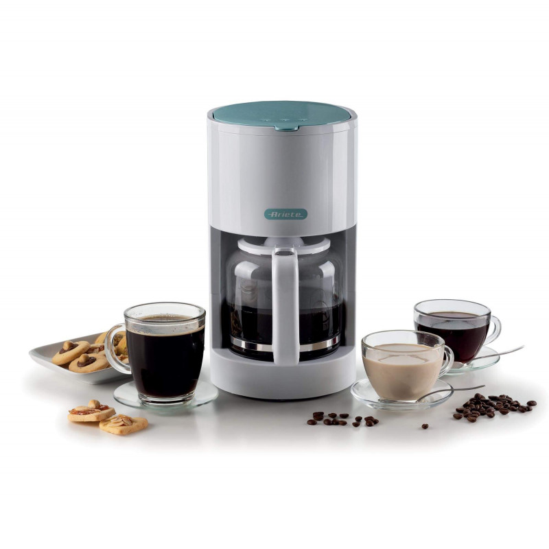 Ariete MACCHINA PER CAFFè AMERICANO BIANCO &AMP; CELESTE Nuovo