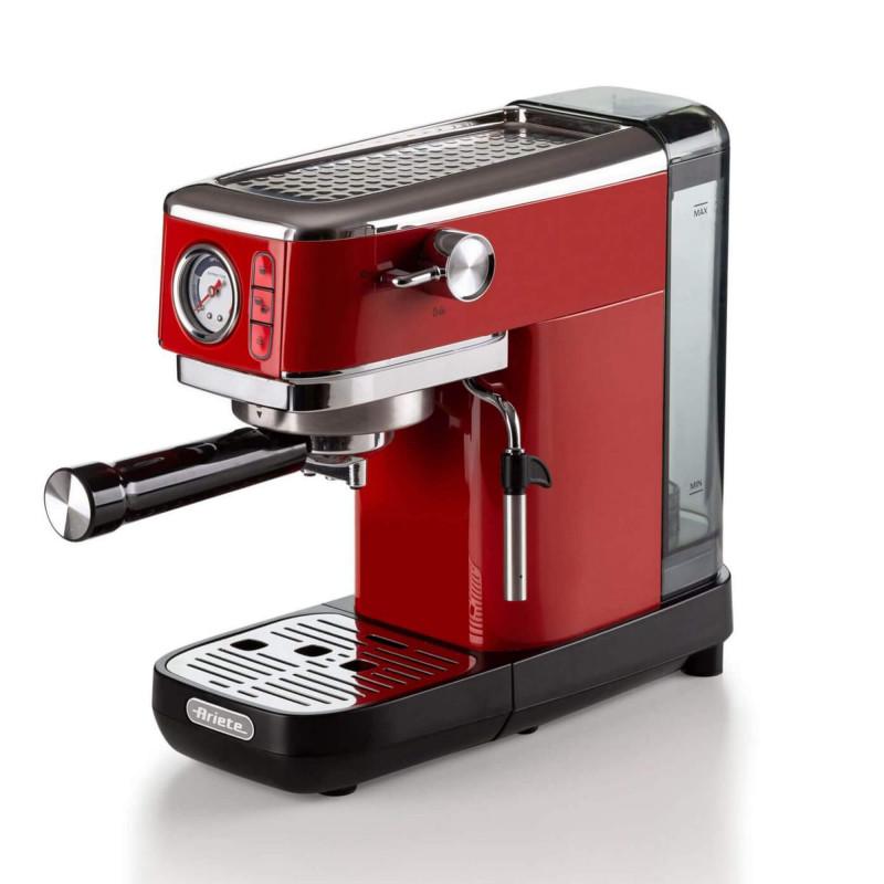 Ariete MACCHINA DA CAFFè ESPRESSO IN METALLO CON MANOMETRO ROSSO Offerta speciale della fabbrica