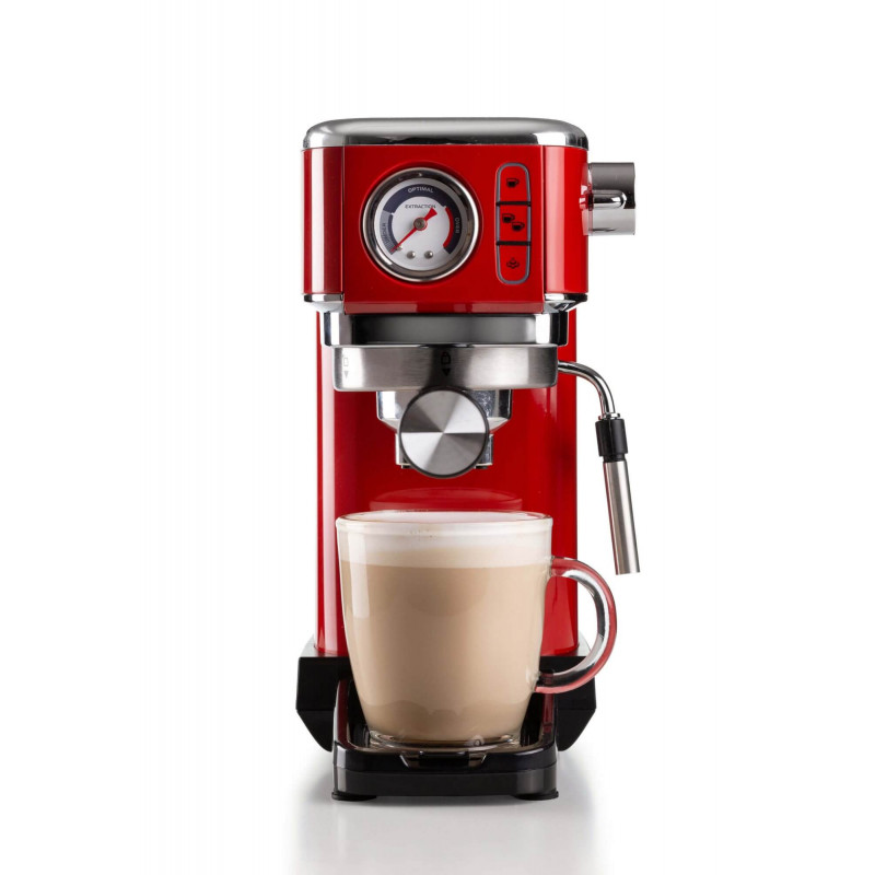 Ariete MACCHINA DA CAFFè ESPRESSO IN METALLO CON MANOMETRO ROSSO Offerta speciale della fabbrica