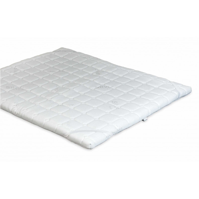Materasso TOPPER MEMORY - 6 cm Anallergico Memory Fresh 100% Policotone 3D Air Made in Italy (VARIE MISURE) Nuovo
