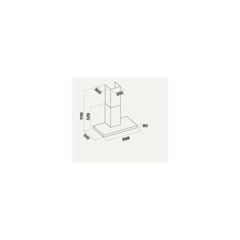 Falmec Plane No-Drop Cappa aspirante a parete Acciaio inox 800 m³/h B In Saldo