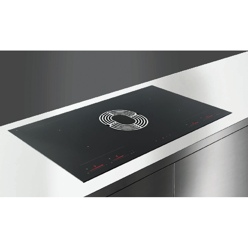 ESISTYLE E048000039 piano cottura induzione con cappa integrata SHAPE ONE - Vetro nero RG Italy