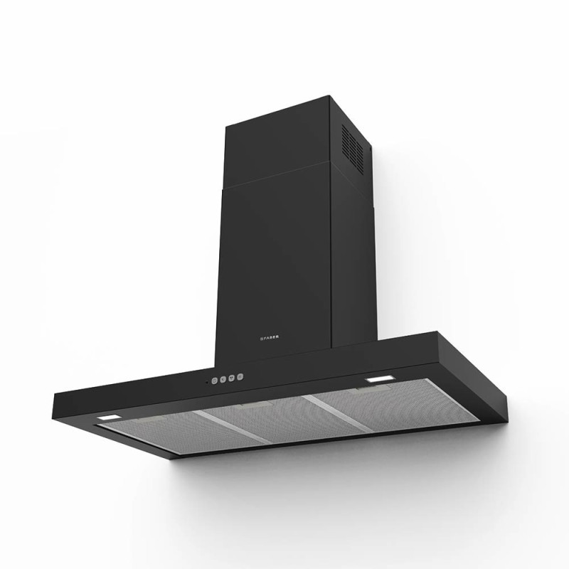 FABER S.p.A. Stilo Comfort BK Matt A90 Cappa aspirante a parete Nero 690 m³/h B Qualità