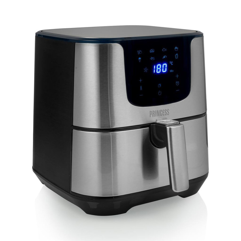 Princess 182060 Singolo 5 5 L Indipendente 1700 W Friggitrice ad aria calda Argento Vendite Flash