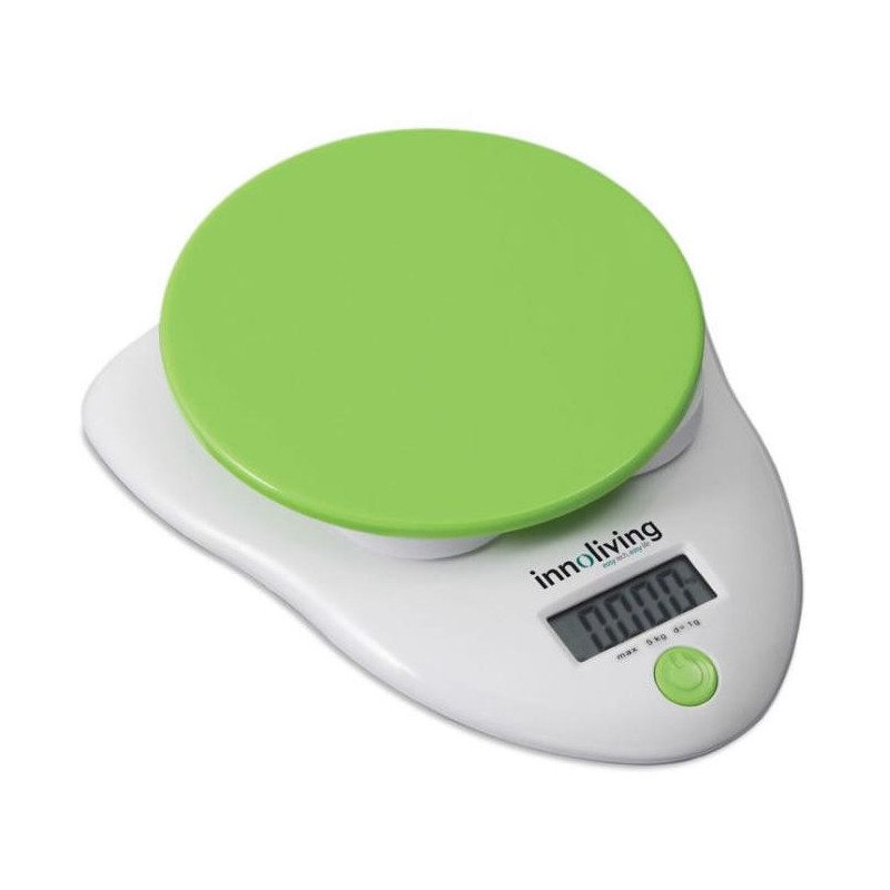 Innofit INN-126G bilancia da cucina Verde Bianco Superficie piana Bilancia da cucina elettronica Novità