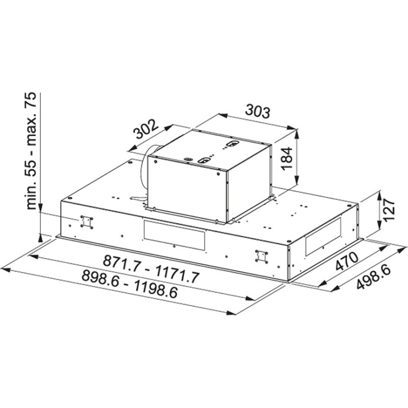 Franke FCBI 926 XS Integrato a soffitto Acciaio inox 700 m³/h A Vendita Economica