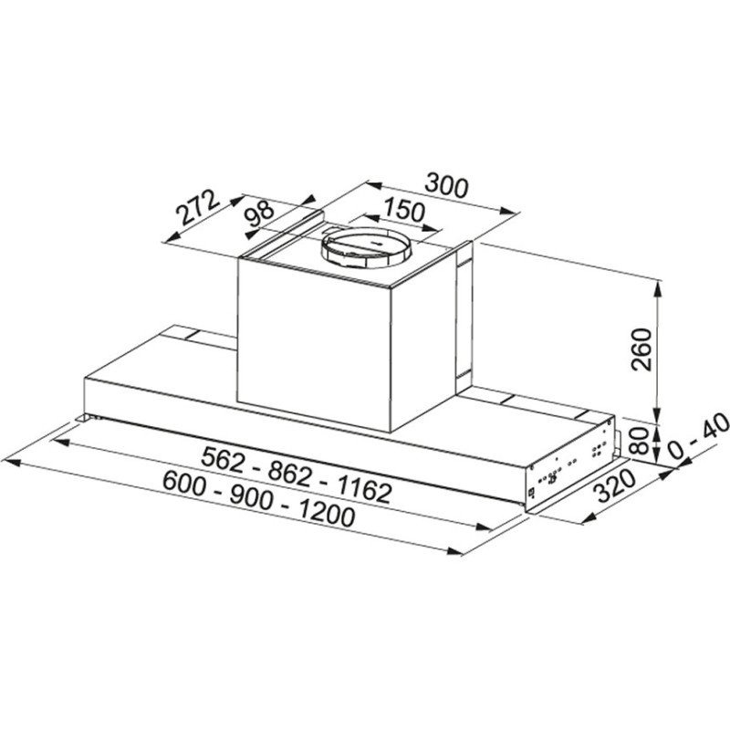 Franke Smart Style Plus 908 Integrato Acciaio inox 550 m³/h A Nuova