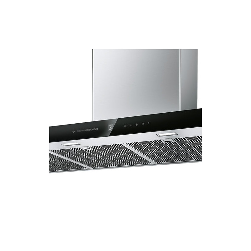 Franke T-SHAPE AVANT-SILENCE FTLN H45 X/BK GLASS A90 FRK Cappa aspirante a parete Nero Acciaio inox 750 m³/h A+ In vendita