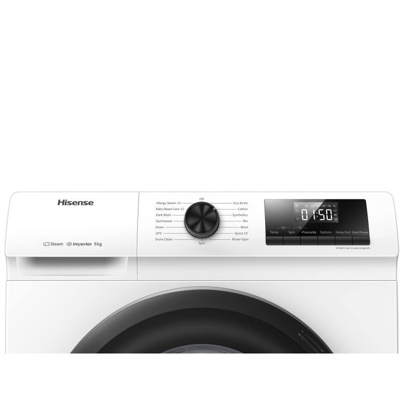 Hisense WFQP7012EVM lavatrice Caricamento frontale 7 kg 1200 Giri/min Bianco Shopping Online