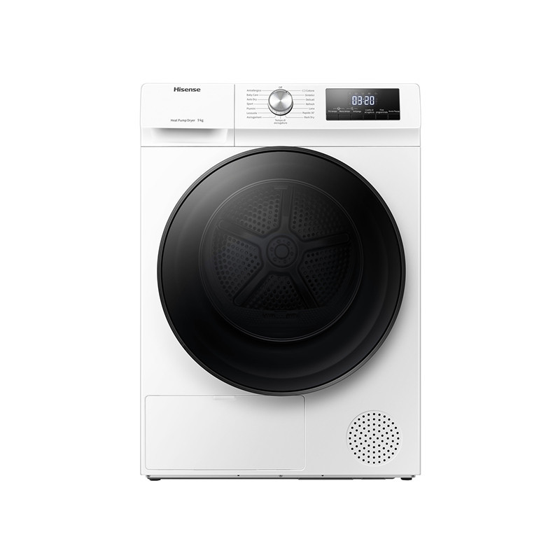 Hisense DHQA902U asciugatrice Libera installazione Caricamento frontale 9 kg A++ Bianco Economico