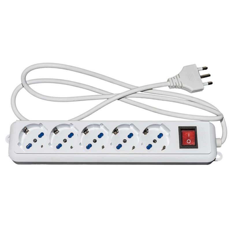 Link Accessori LKMP05 prolunghe e multiple 1 5 m 5 presa(e) AC Interno Bianco Offerta esclusiva