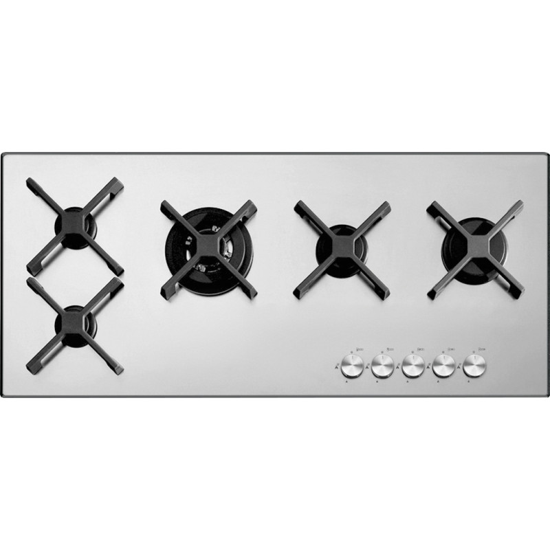 Barazza 1PSP105 piano cottura Acciaio inox Da incasso 100 cm Gas 5 Fornello(i) Smaltimento dello stoccaggio