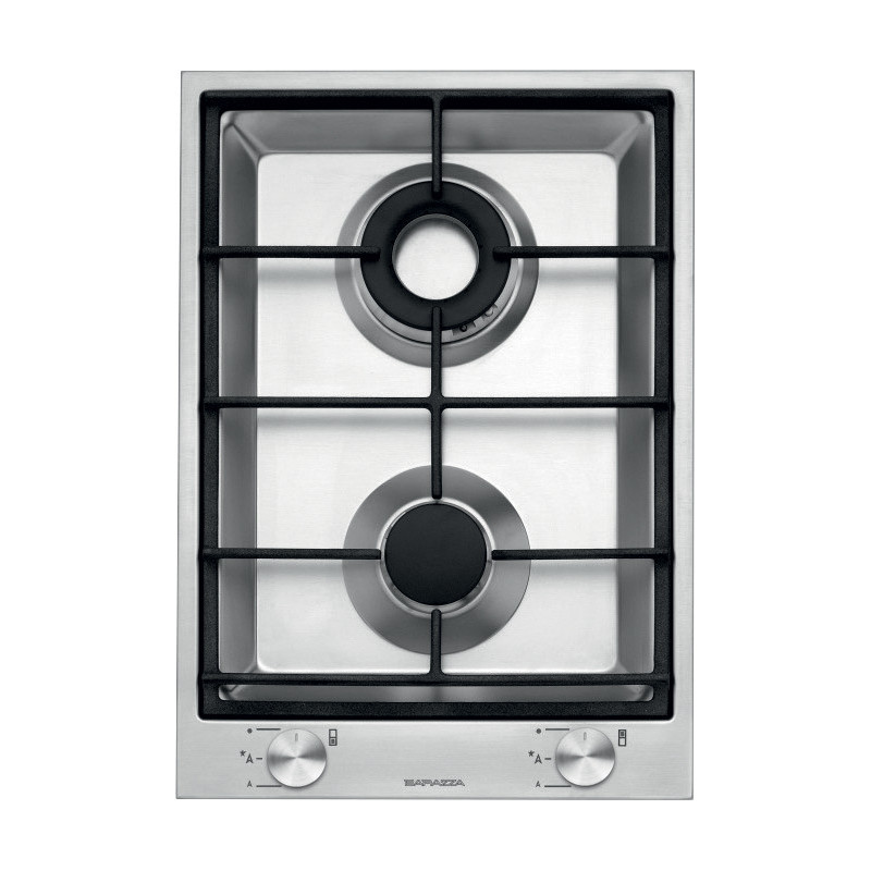 Barazza 1PBF2 piano cottura Acciaio inox Da incasso Gas 2 Fornello(i) Offerta temporanea