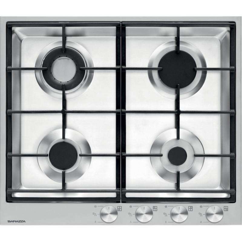 Barazza 1PBF64 piano cottura Nero Acciaio inox Da incasso Gas 4 Fornello(i) Grandi sconti