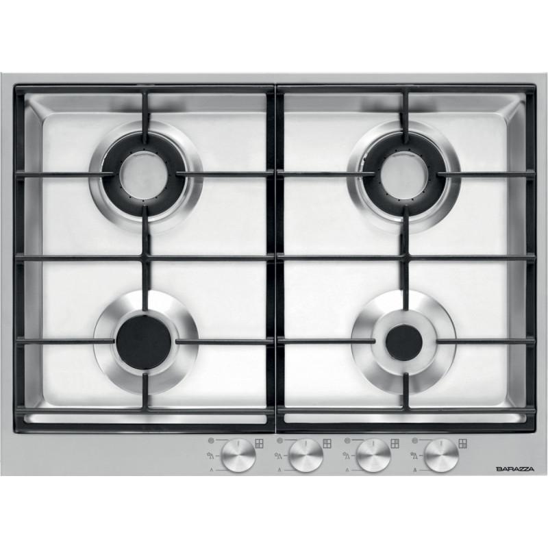Barazza 1PBF74 piano cottura Nero Acciaio inox Da incasso Gas 4 Fornello(i) Nuovi prodotti