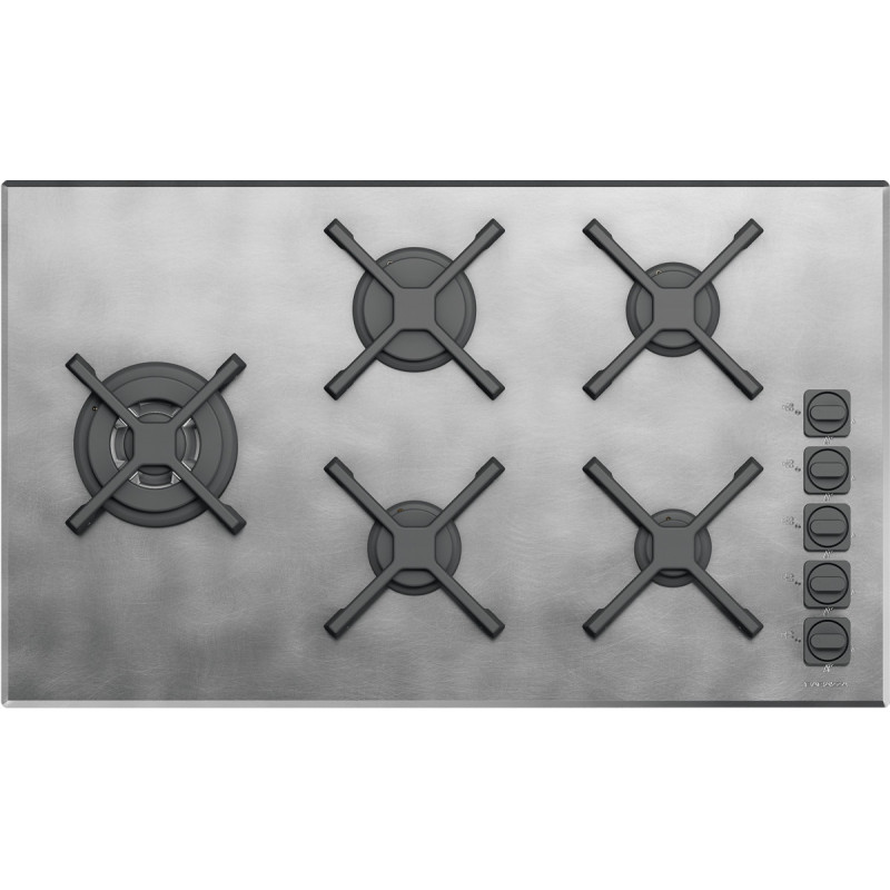Barazza 1PUN95 piano cottura Nero Acciaio inox Da incasso Gas 5 Fornello(i) Offerta settimanale