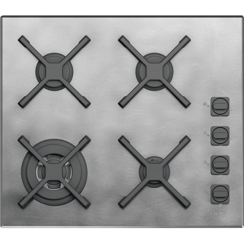 Barazza 1PUN64 piano cottura Nero Acciaio inox Da incasso Gas 4 Fornello(i) Rilascio limitato