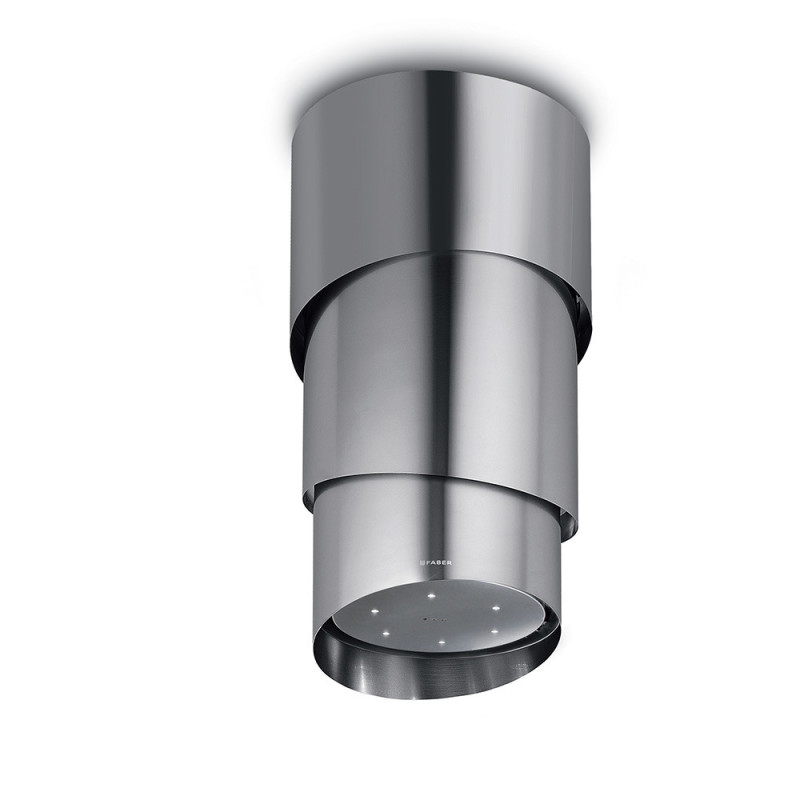FABER S.p.A. Pareo Evo Plus Cappa aspirante a isola Acciaio inox 590 m³/h Solo un giorno rimasto