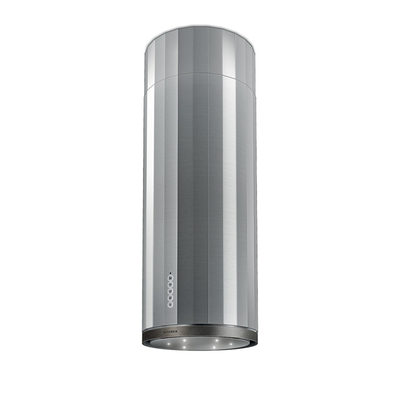 FABER S.p.A. CORINTHIA IS. INOX + PEWTER Cappa aspirante a isola Argento Acciaio inox 580 m³/h Presa