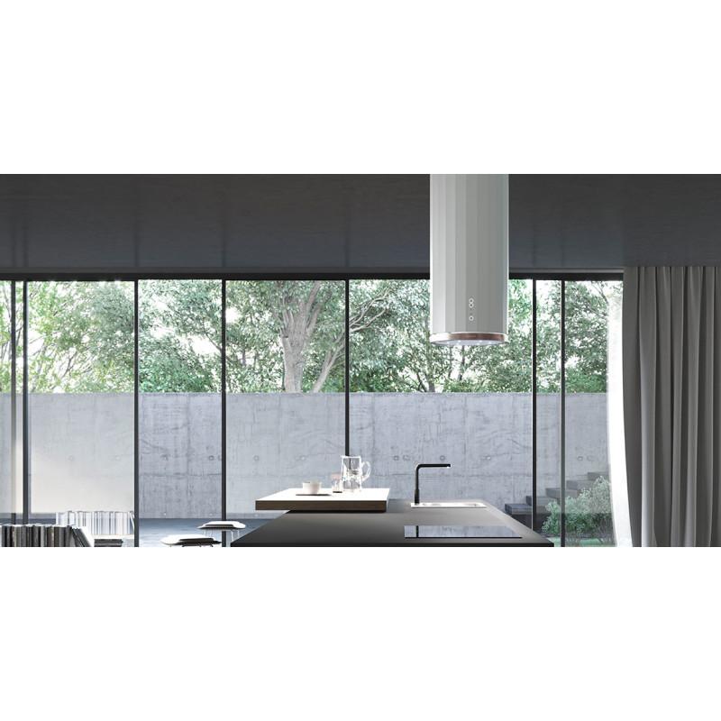 FABER S.p.A. CORINTHIA IS.WH MATT/TIB.SILVER Cappa aspirante a isola Argento Bianco 580 m³/h Sconto