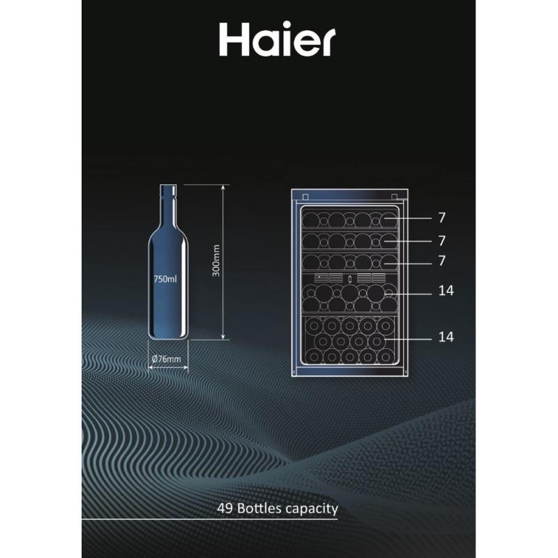 Haier Wine Bank 50 Serie 3 HWS49GAE Cantinetta vino con compressore Libera installazione Nero 49 bottiglia/bottiglie Saldi Di Fabbrica