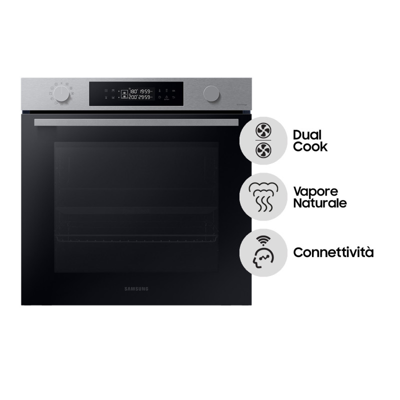 Samsung NV7B44403BS Forno ad incasso Dual Cook Serie 4 76 L A+ Inox Flash Sale