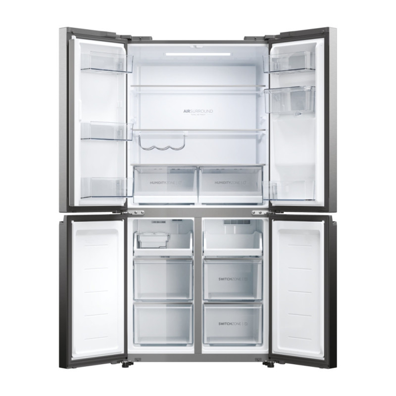 Haier Cube 83 Serie 5 HCW58F18EWMP frigorifero side-by-side Libera installazione 507 L E Platino Acciaio inox Fornitura limitata
