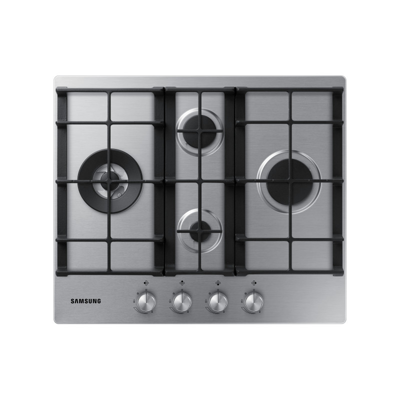 Samsung NA64H3031BS Piano cottura a gas 60cm 4 bruciatori Griglie in ghisa Inox Comprane uno, ottenene uno gratis
