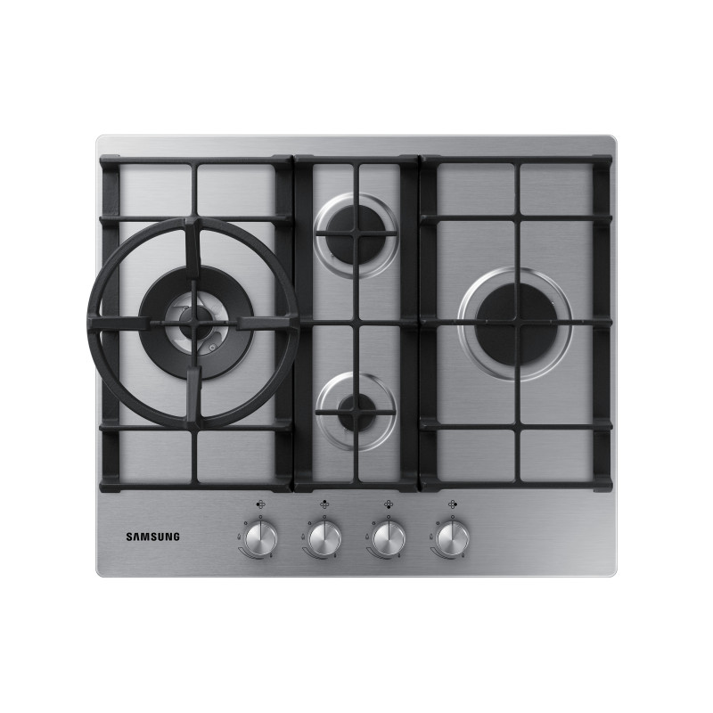 Samsung NA64H3031BS Piano cottura a gas 60cm 4 bruciatori Griglie in ghisa Inox Comprane uno, ottenene uno gratis