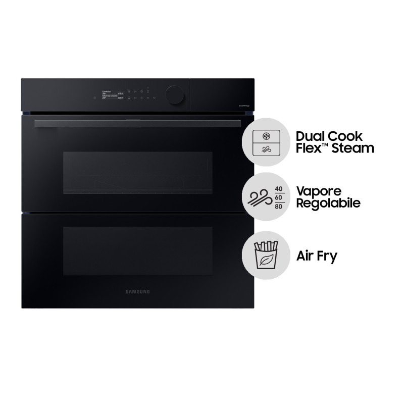 Samsung NV7B5760WBK Forno ad incasso a Vapore Serie 5 76 L A+ Vetro Nero Super Saving Price