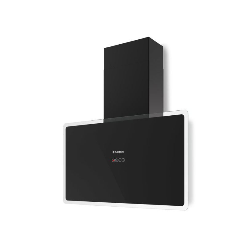 FABER S.p.A. Glam Fit 80 BK Cappa aspirante a parete Nero 570 m³/h Consegna Veloce